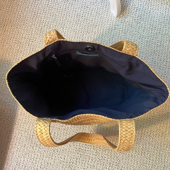 Draper James Tan Woven Tote Bag - Picture 8 of 11